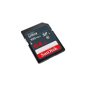 Cartão de Memória Sandisk Ultra SDXC 64GB 100MB/s Classe 10 - SDSDUNR-064G-GN3IN