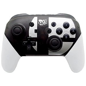 Controle PG-Play Switch Pro Sem Fio para Nintendo Switch Cinza/Preto