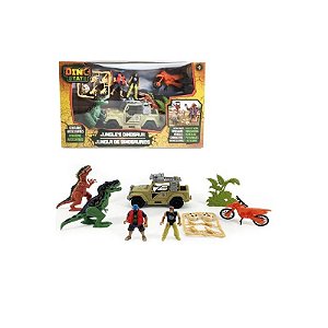 Conjunto de Brinquedos Jungle de Dinossauros
