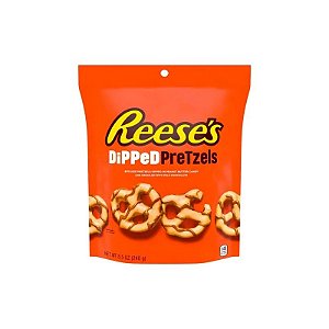 Pacote 240G de Pretzels Hersheys Reeses com Cobertura de Chocolate Branco