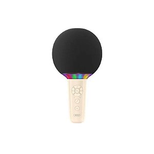 Microfone Sem Fio XO-BE50 - 7W - Recarregável - Bege