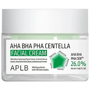 Creme Facial APLB AHA BHA PHA Centella 26,0% - 55mL