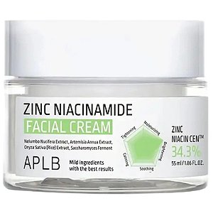 Creme Facial APLB Zinco Niacinamida 34,3% - 55mL