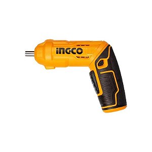 Kit Parafusadeira Ingco CSDLI0442 - 240RPM - Recarregável - Preto e Laranja