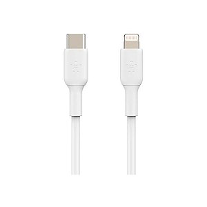 Cabo Belkin Boostcharge 1M USB-C/Lightning X8000 Branco - CAA003BT1MWH