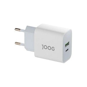 Carregador de Parede Joog PD30W-JG 2 Saídas 30W USB-A/USB-C Anatel PYL