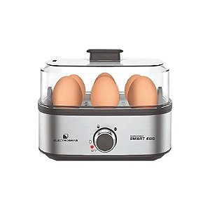 Máquina de Cozinhar Ovos Electrobras Esmart Egg EBEG-06 300 Watts para Até 6 Ovos 220 - 240 V ~ 50/60 HZ - Prata/Preta