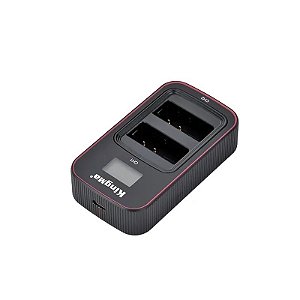Carregador Kingma LCD USB Duplo DMW-BLF19 Panasonic