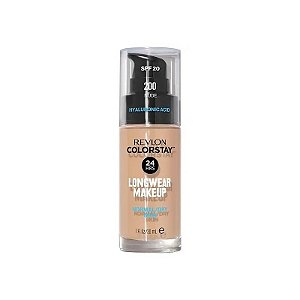 Base Líquida Revlon Colorstay Ácido Hialurônico FPS 20 200 Nude - 30ml