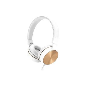 Fone de Ouvido HP DHH-1206 3.5MM - Branco/Dourado