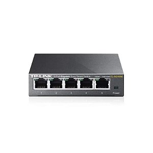 Hub Switch TP-Link TL-SG105E 5 Portas Gigabit 1000MBPS Cinza