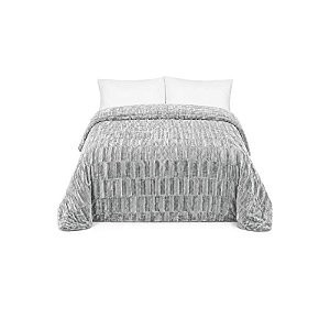 Cobertor Plush Goldsun Queen Cinza 218x230 cm