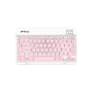 Teclado FTX FTXB09 Bluetooth/ USB-C Português - Rosa