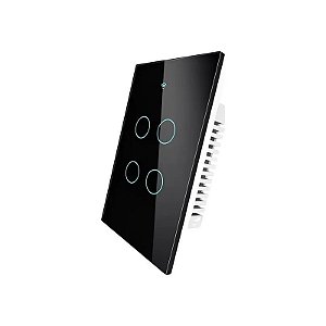 Interruptor de Luz Inteligente Moes WRS-US4-BK-MS 4 Botões - Preto