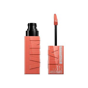 Batom Maybelline Superstay Vinyl Ink Nude Golden N 105