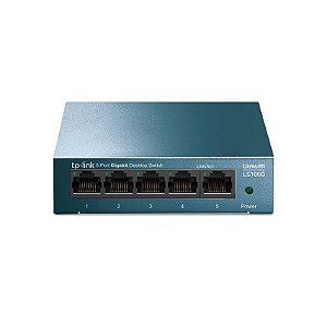 Switch Ethernet TP-Link LS105G 5 Portas 10/100/1000MBPS