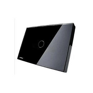 Interruptor Livolo Touch Screen 1 Botão Preto VL-C301-82