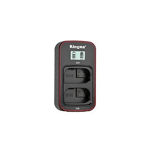 Carregador Kingma LCD USB Duplo DMW-BLK22 Panasonic