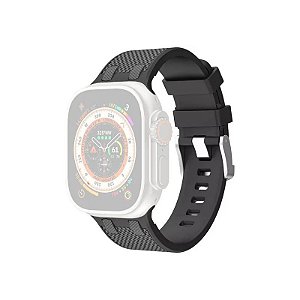 Pulseira Wiwu Kylin Silicone Relógio 42/44/45/49MM WI-WB015 - Preto