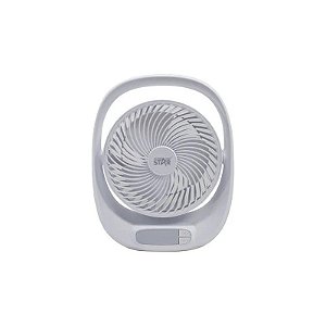 Ventilador de Mesa Winningstar ST-4100 7" 6W/Recarregável/5 Vel/DC5V - Branco