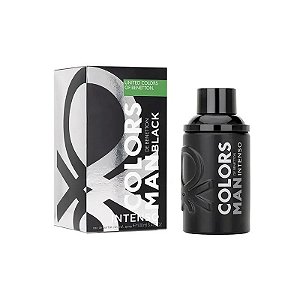 Perfume Masculino Benetton Colors Man Black Intenso Edp 100 ML