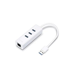Adaptador Ethernet Gigabit USB 3.0 UE330 TP-Link 3 Portas