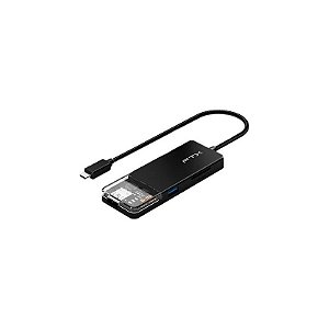 Hub FTX CT-HUBT4-PB - USB-C - USB/SD/USB-C/HDMI - Cinza