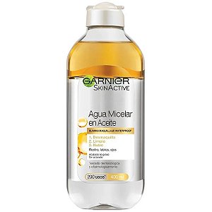 Água Micelar Garnier Skin Active em Óleo - 400mL
