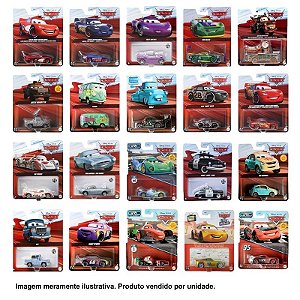 Carro Autos On the Road Disney Pixar Mattel - DXV29 (Vendido por Unidade)