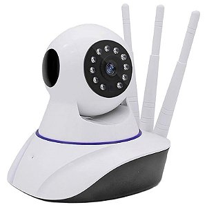 Câmera IP Hye Sem Fio 3 Antenas HYE-E6812D 3.6mm 1MP WiFi