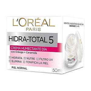 Creme Facial L'Oréal Hidra-Total Hidratante Dia 50mL