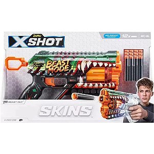 Lançador de Dardos Zuru X-Shot Skins Griefer Beast Out - 36561
