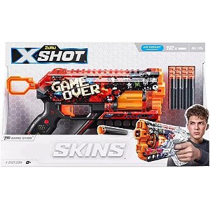 Lançador de Dardos Zuru X-Shot Skins Game Over - 36561