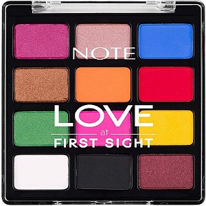 Paleta de Sombras Note Love At First Sight 210 Festival Time - 1,3g (12 Cores)