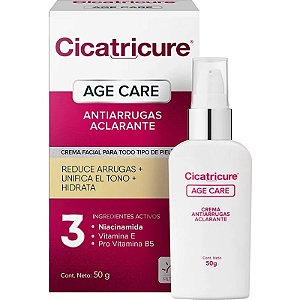 Creme Facial Cicatricure Age Care Antirrugas Clareador - 50g