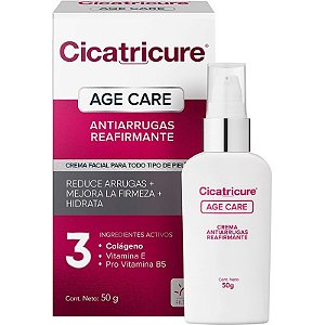 Creme Facial Cicatricure Age Care Antirrugas Reafirmante - 50g