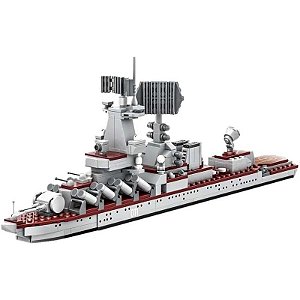 Blocos de Construção Porta-aviões Varyag Wange - 3524 (396 Peças)