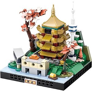 Blocos de Construção Wange City Microcosm Hu Bei - 3100 (338 peças)