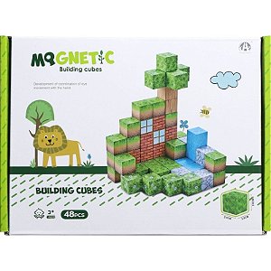 Cubos Magnéticos de Construcción Magnetic Chuang Huang - CH1285 (48 pzs)