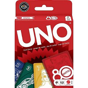 Baralho Uno 80º Aniversário Mattel - JGK30