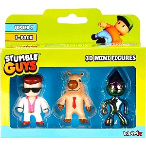 Bonecos Stumble Guys 3D Mini Figuras S2 Diramix Art.3 - 0439 (3 Unidades)