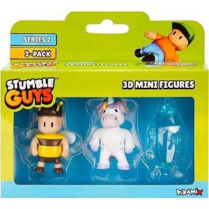 Bonecos Stumble Guys 3D Mini Figuras S2 Diramix Art.3 - 0439 (3 unidades)