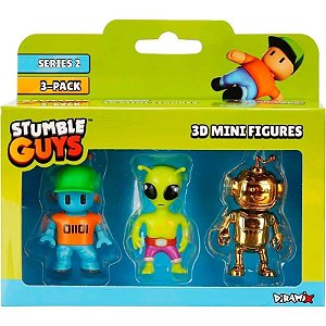 Bonecos Stumble Guys 3D Mini Figuras S2 Diramix Art.5 - 0439 (3 Unidades)