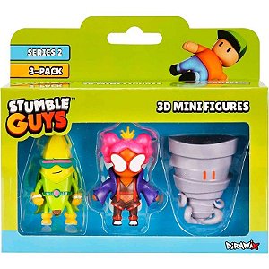 Bonecos Stumble Guys 3D Mini Figuras S2 Diramix Art.8 - 0439 (3 Unidades)