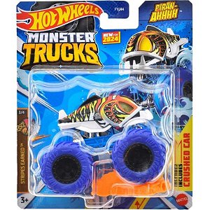 Caminhão Monster HotWheels Piranha Mattel - FYJ44-HTM56