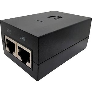 Adaptador Ubiquiti PoE-25-5W-G-BR com Porta LAN - Preto