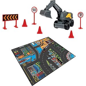 Jogo de Construção Micro Autito Tapete de Brincar Dickie Toys - 20 374 6018