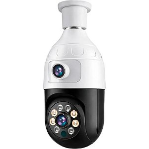 Câmera de Segurança Satélite A-CAM8003D 4MP Wi-Fi - Branco/Preto