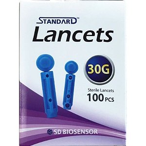 Seringa de Lancetas Padrão 30G Sd Codefree - 100 Peças