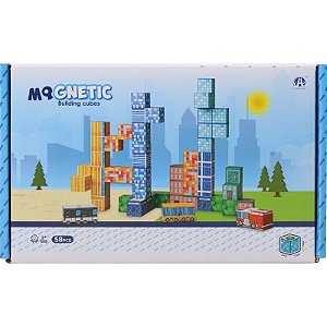 Jogo de Cubos Magnéticos de Construção Chuang Huang - CH1431 (58 peças)